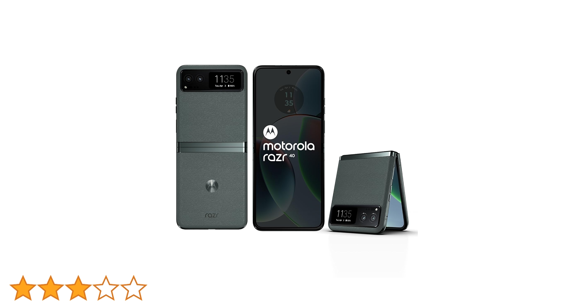 Motorola razr 40 (Sage Green, 8GB RAM, 256GB Storage) | External